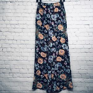 Tobi Floral Dress Flow Wide Leg Pants Size Small S